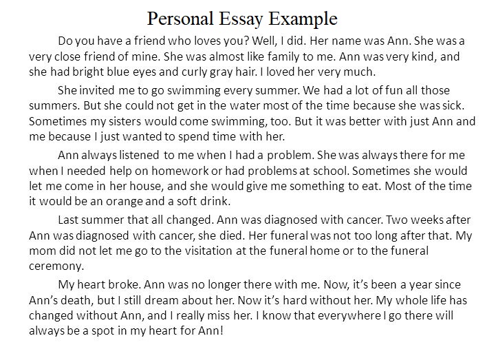 what is reflection in a personal essay